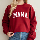 Stylish Mama Varsity Sweatshirt Super Mom Shirt for Mother's Day and Beyond