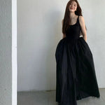 Elegance Redefined: Vintage Slip Long Dress Black Maxi for Evening and Formal Occasions
