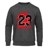 Muster 23 Herren Casual Sweatshirt Klassischer Stil mit Tasche und Fleece