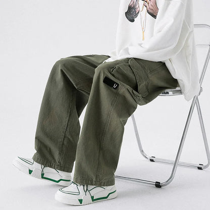 Safari Style Techwear Men Cargo Pants