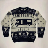 Men's Christmas Vintage Car Jacquard Sweater Pullover