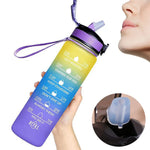 1 Liter Wasserflasche Motivations Sport Wasserflasche Auslaufsichere Trinkflaschen Outdoor