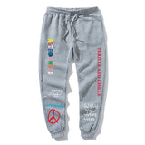 ASTROWORLD Jogginghose mit Buchstaben-Aufdruck, Hip-Hop-Streetwear für Herren