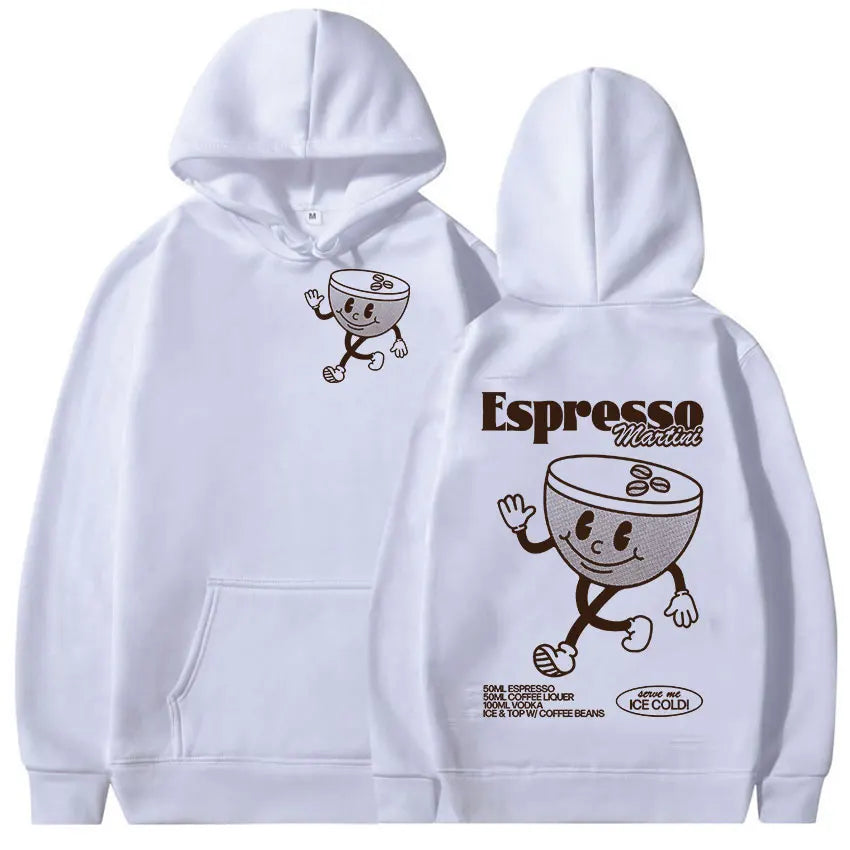 2024 Trendy Espresso Martini Hoodie Casual Fashion xinnzy