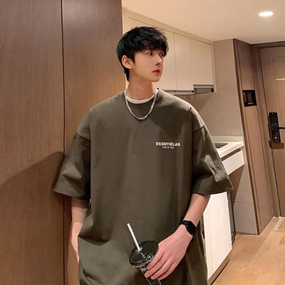 Summer Tee Shirts For Men Big Size Male Print Clothes