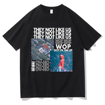 Kendrick Lamar Not Like Us Tshirt Clothing Harajuku Kawaii Tops Summer