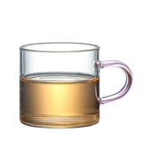 Transparente Glas-Wasser-Tasse, Tee-Milch-Kaffeetasse, Bier-Saft-Getränke-Tasse