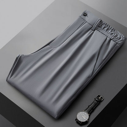 Korean Classic Summer Trousers Slim Stretch Business Pants for Men