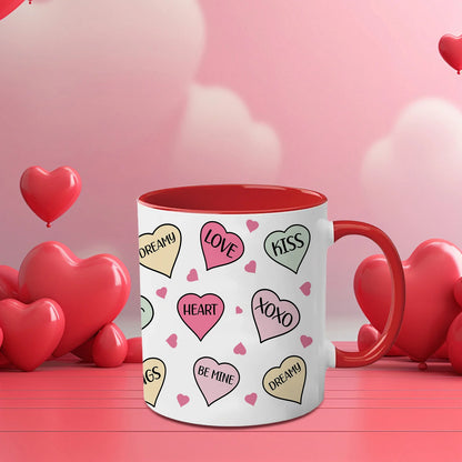 1pc Love Bubbles Mug 11oz Tea Milk Valentine's Day Anniversary Gifts