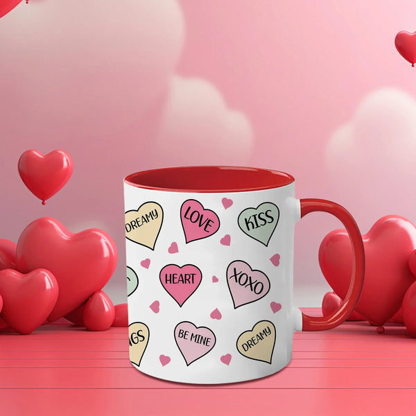 1pc Love Bubbles Mug 11oz Tea Milk Valentine's Day Anniversary Gifts
