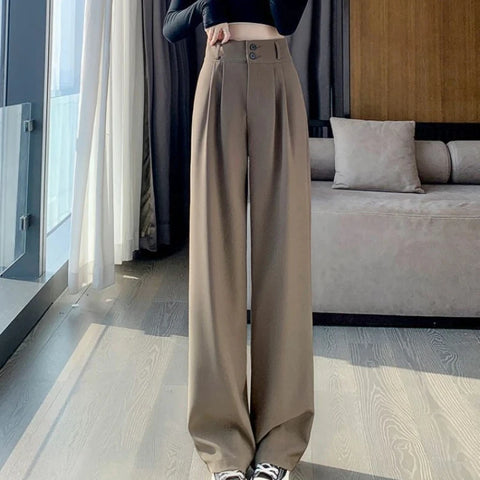 Women Korean Style High Waist Trouser Office