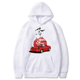 Herren Hoodie Jdm Drift Red Car Fashion Tops Harajuku