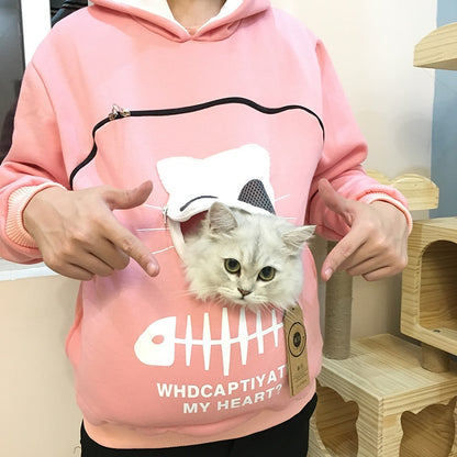 Sweatshirt Hoodie Women Pet Hooded