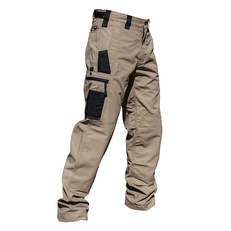 Men Cargo Pants Military Tactical Outdoor Hiking Waterproof Multi-Pocket