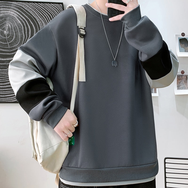 Hoodie Männer Sweatshirt Streetwear Casual Mode Kleidung Koreanisch