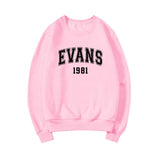 Chris Evans 1981 Graphic Long Sleeve Pullovers for Women