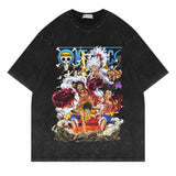 Vintage Men T-Shirts Anime Print T Shirts Cotton Casual Sleeveless Tees Vest - xinnzy