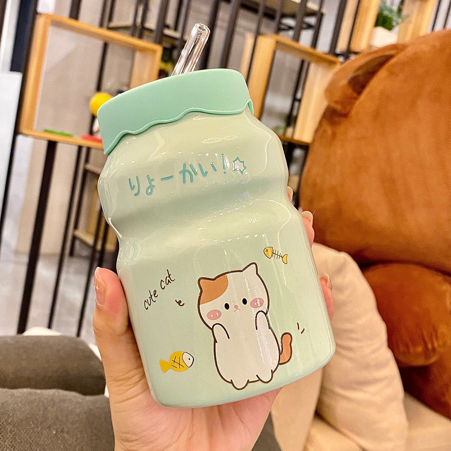 Mugs Cartoon Pictures Water Cup Bottle Girls Children