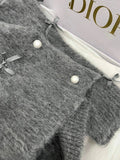 Sueter Mujer Fashion Mohair Soft Knit Korean Cropped Pullovers Pull Femme