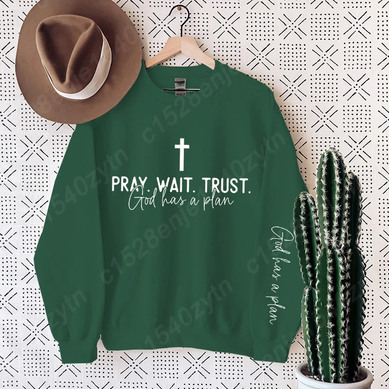 Uplifting Christian Quote Crewneck Sweatshirt Long Sleeve