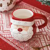 Christmas Ceramic Coffee Mug Santa Claus Mould Coffee