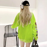 Y2k Long Sleeve Oversized Sweatshirt For Women