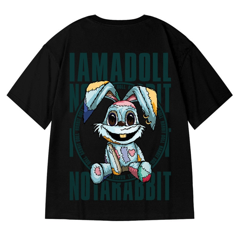 Men Streetwear Harajuku Oversize T Shirt Cartoon Anime