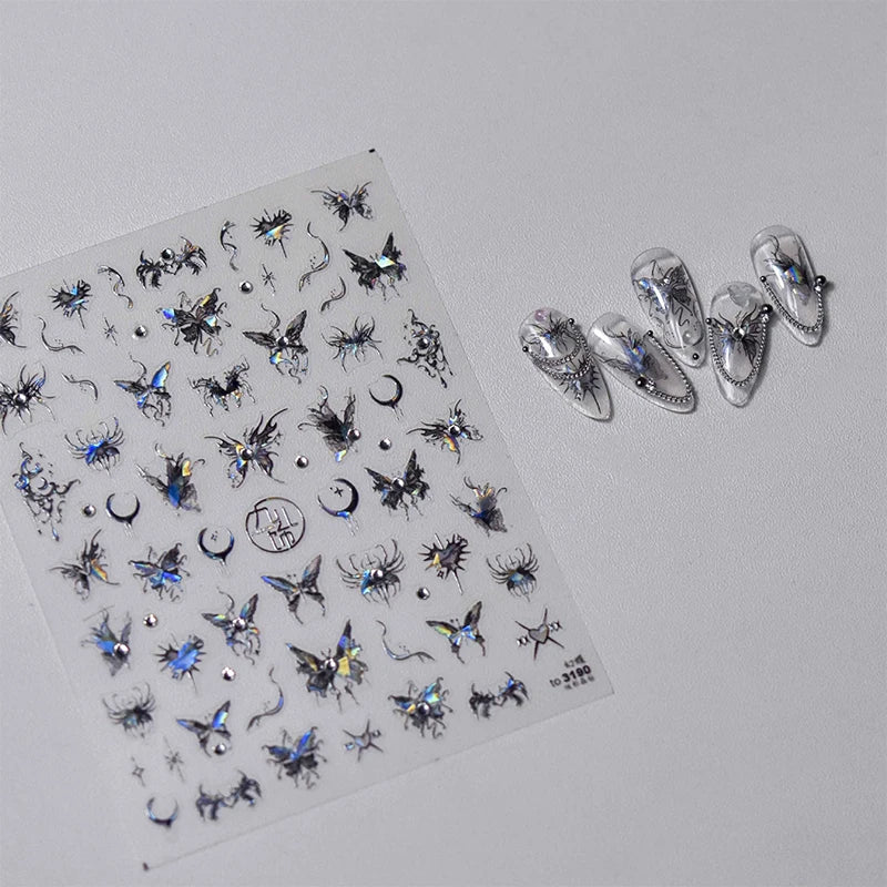 Bronzing Gilded Butterfly Nail Art