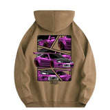 2024 Men's Car Print Loose Hoodie Casual Pullover