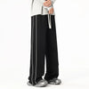 Mens Baggy Cotton Joggers Korean Loose Sports Sweatpants