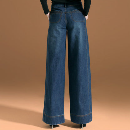 Jeans High Waist Large Femme Pants for Women's Trousers Jean Oversize