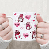 11oz Ceramic Coffee Mugs with Handle Valentine