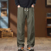 Mens Loose Twill Paratrooper Cargo Pants Big Size Outdoor Straight Leg