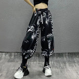 Pants Woman Print Jogger Trousers Comfy Streetwears Loose Casual Pant