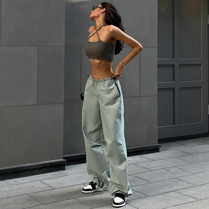 Trousers Women Casual Outfits Streetwear Baggy Wide Leg Sweatpants - xinnzy