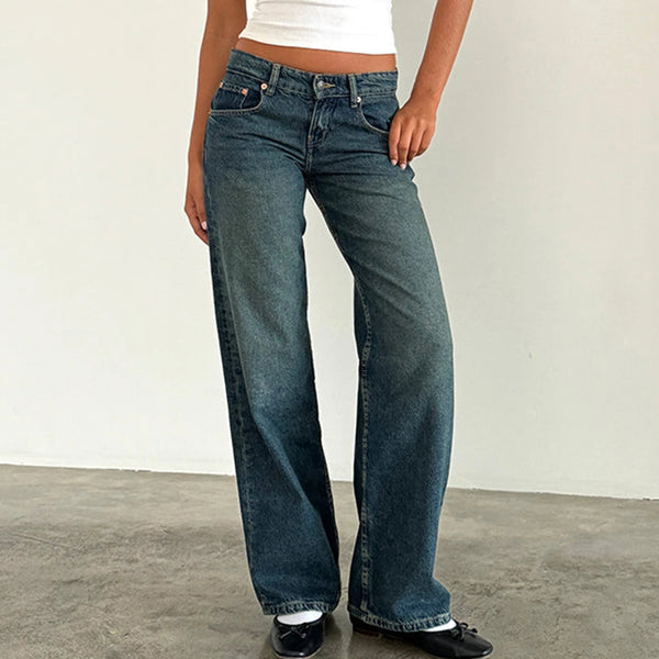 High Waist Wide Leg Jeans Women Y2K Baggy Boyfriend Streetwear