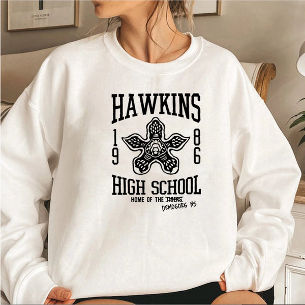 Eleven’s Hawkins School Demogorgon Sweatshirt Stranger Hoodie