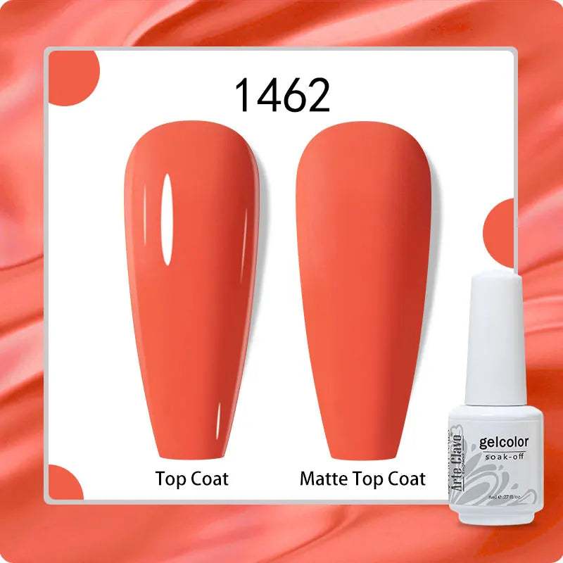 8ml Pure Color Gel Nail Polish Nail Art Manicure Semi Permanent