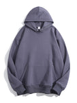 Women Hoodies Pullover Thick Solid Loose Cotton