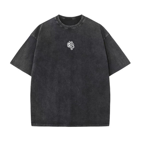 Top-T-Shirts für Herren: Hip Hop Streetwear Lässiges Sommer-T-Shirt mit O-Ausschnitt und kleinem Logo