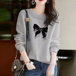 Sweatshirt Ladies Simple Pullover Comfortable Fashion Outwear