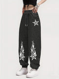 Stylish Shooting Star Joggers with Drawstring and Pockets