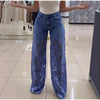 Urban Crochet Denim Women Pants Elegan Hollow Out Zippers Pocket Button