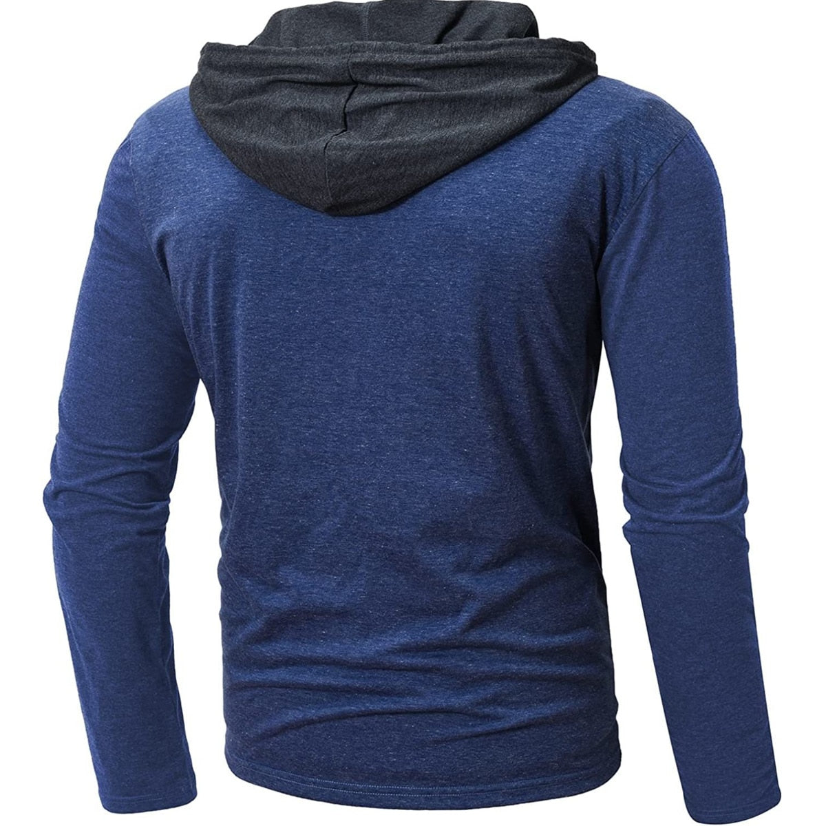 Herren-Kapuzenpullover, langärmelig, solide, leicht, lässig