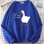 Trendy Goose Print Sweatshirts Embrace Your Unique Fashion Statement