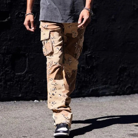 Autumn 2024 Men Large Casual Straight Pants