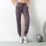 Loose Fit Quick Dry Training Pants Elastic High Waist Fitness Joggers