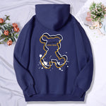 Explore Our Oversized Female Sweatshirt Hoodies Embrace Creativity with Charming Bear Outline Design