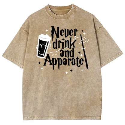 Fashionable Water-Wash Worn-Out Short-Sleeve Men’s Casual Summer Top