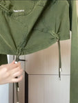 American Vintage O-Neck Cropped Hoodie Star Pullovers Kpop Streetwear Trashy Y2k Punk